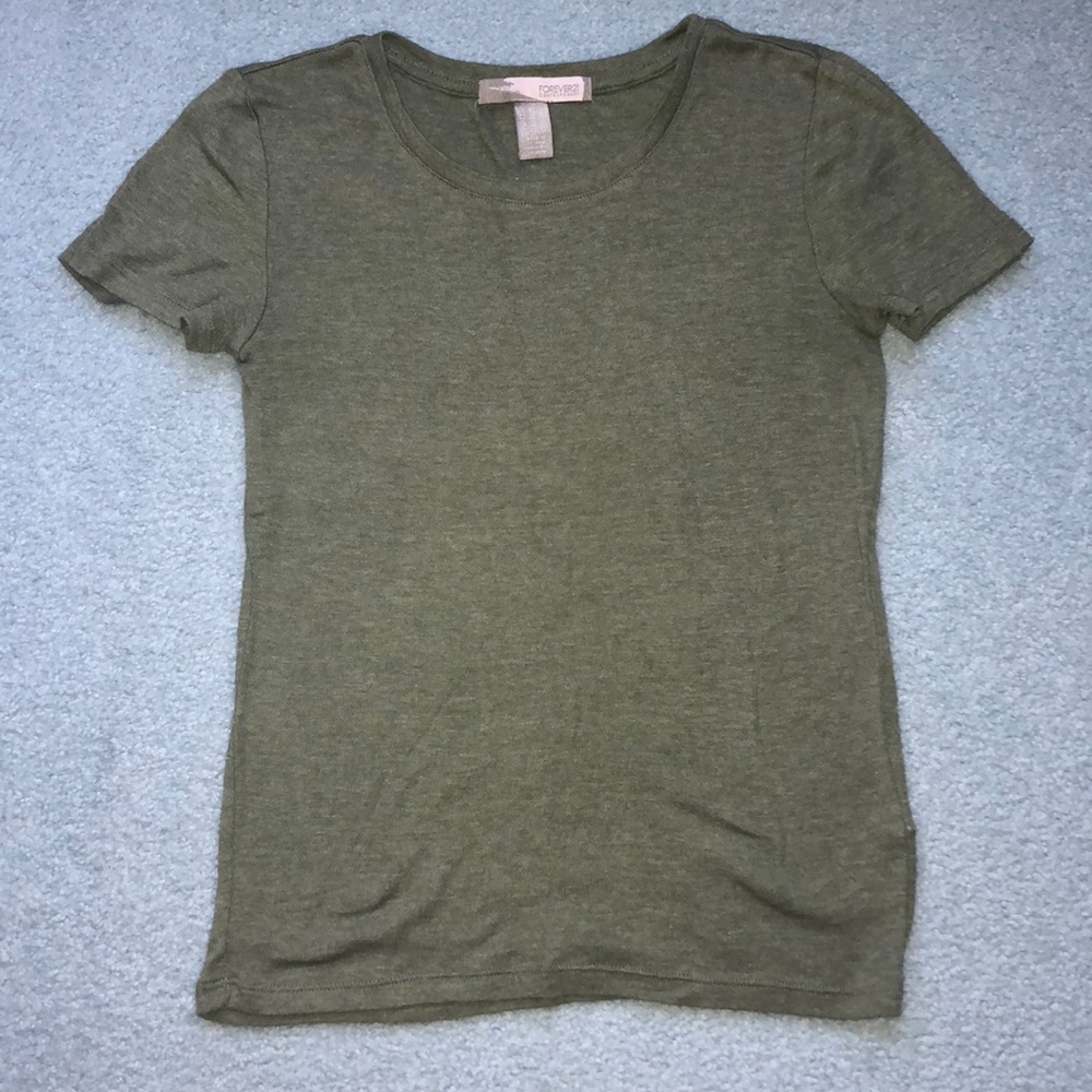 Forever 21 Camo Green Shirt